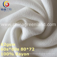 100%Rayon Crepe Woven Dyeing Fabric for Woman Garment (GLLML370)